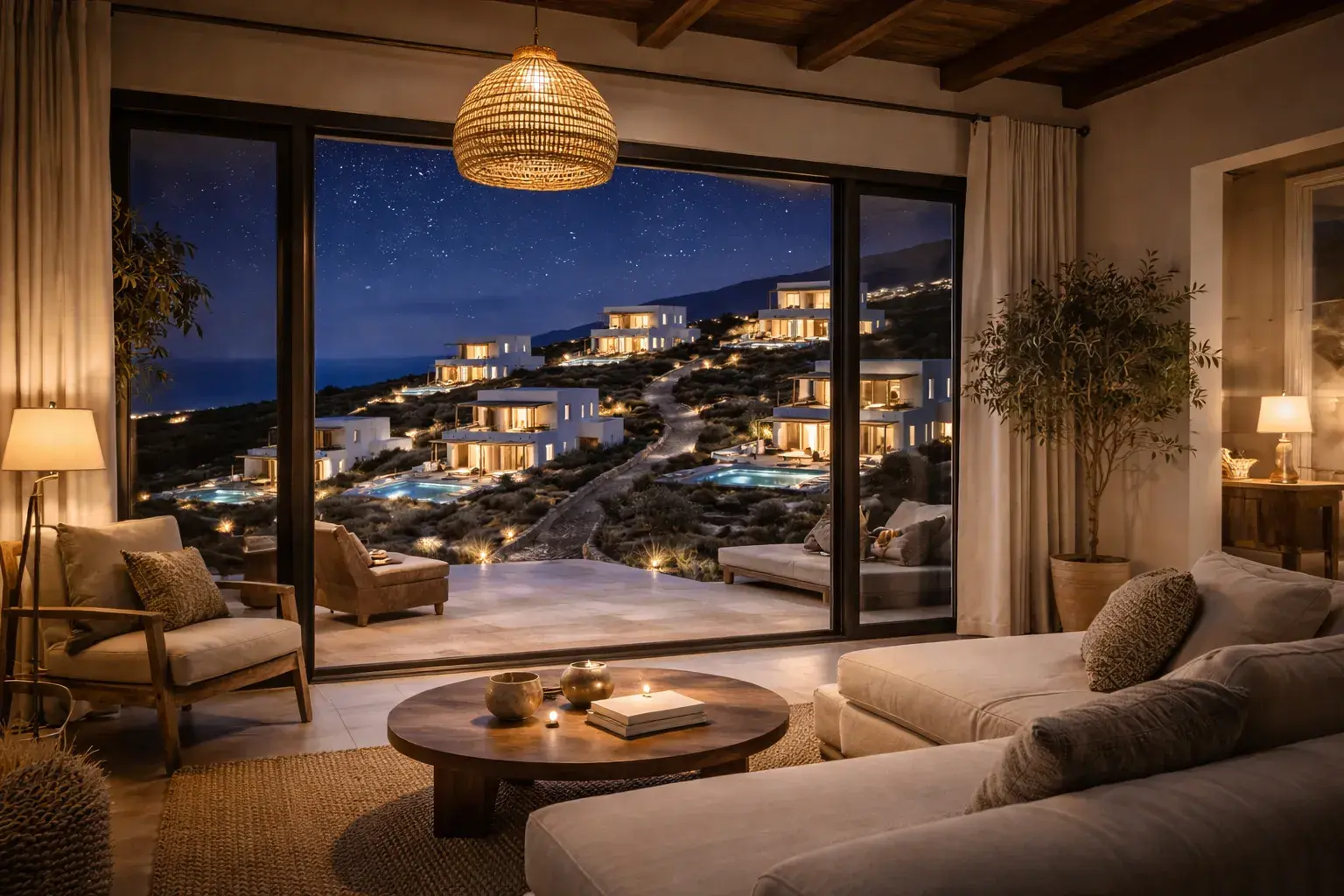 Interior design καθιστικού και κρυφός φωτισμός | Έργο Aval Design 14