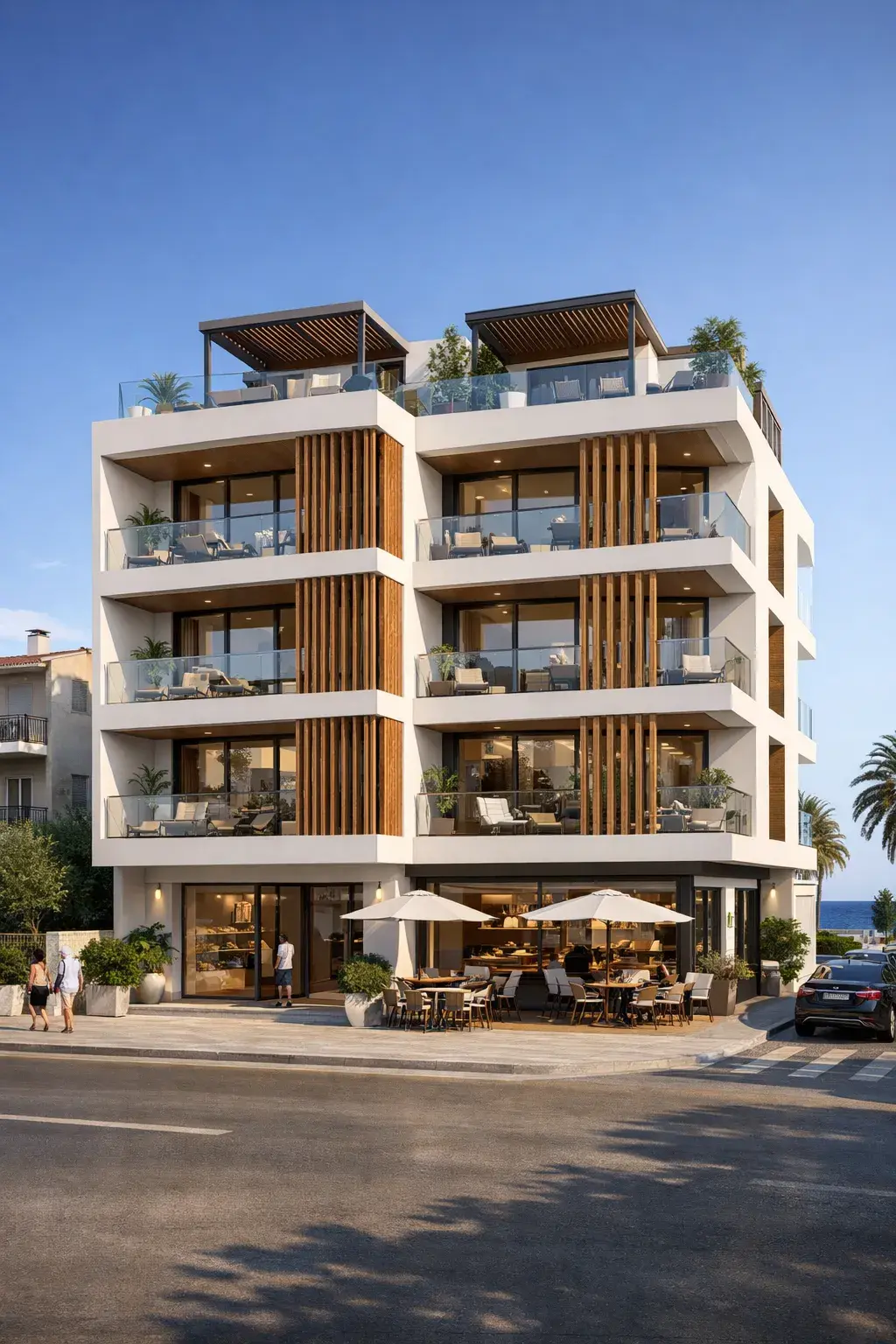 Αρχιτεκτονική μελέτη και σχεδιασμός όψης κτιρίου | Έργο Aval Design 21